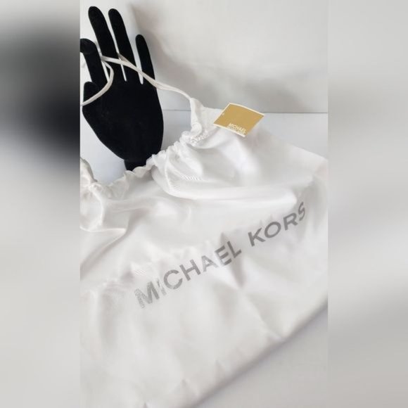 Michael Kors JACEE Carmine Pink LEATHER Backpack & Card Case BUNDLE NWT! - Picture 12 of 15